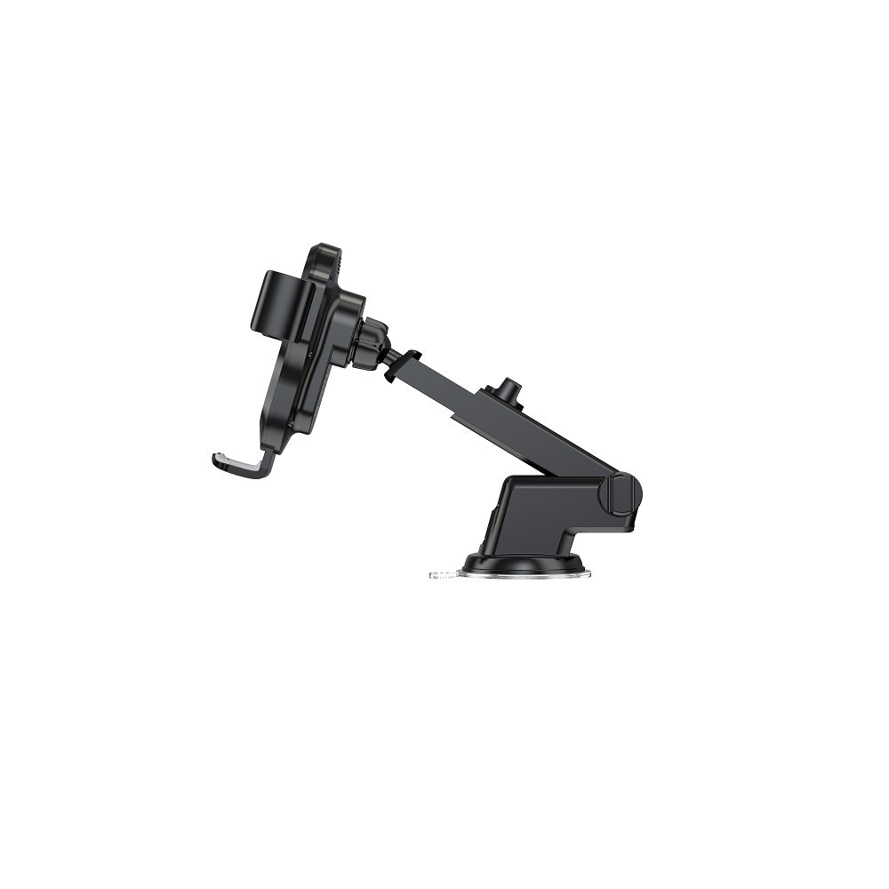 Support voiture Devia EA497 avec chargeur induction 15W — ventouse, rotation 360°