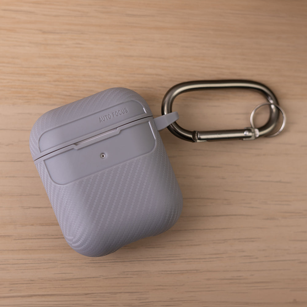 Carbon case for Airpods / Airpods 2 grey