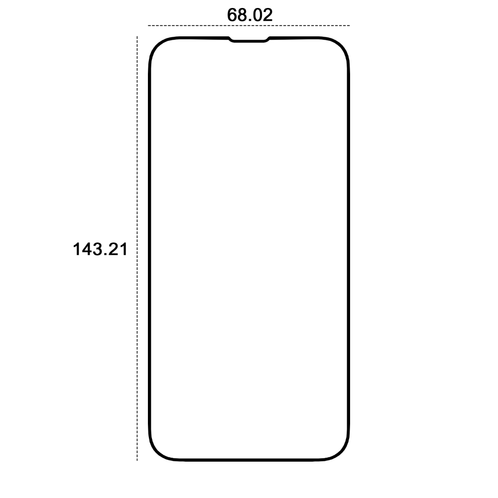 Verre trempé 9D Etteri iPhone 13/13 Pro/14 6,1"