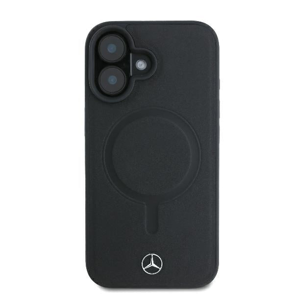 Mercedes case for iPhone 16 Plus 6,7" MEHMP16M23RCMK Hardcase Smooth Leather MagSafe black