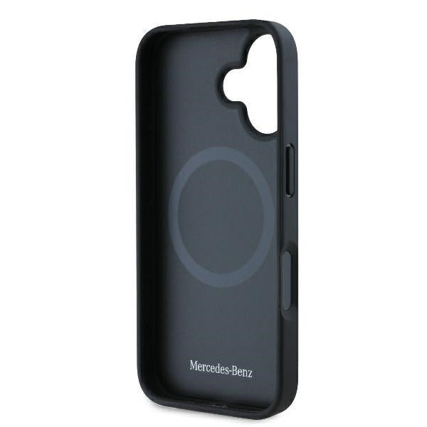 Mercedes case for iPhone 16 Plus 6,7" MEHMP16M23RCMK Hardcase Smooth Leather MagSafe black