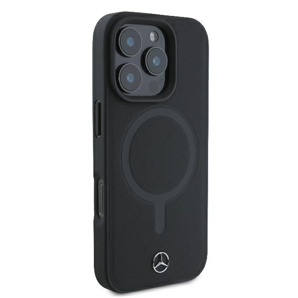 Mercedes case for iPhone 16 Pro Max 6,9" MEHMP16X23RCMK Hardcase Smooth Leather MagSafe black
