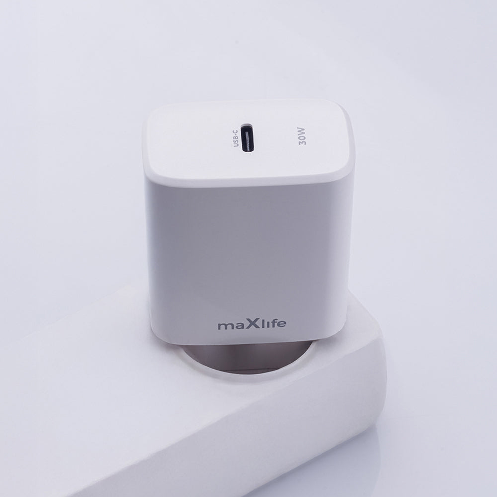 Maxlife MXTC-10-30C PD QC charger 1x USB-C 30W white