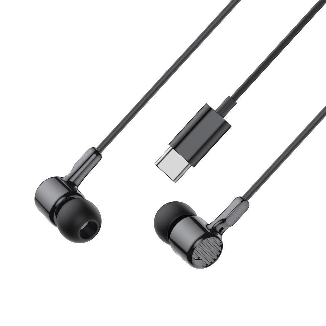 Écouteurs XO EP81 — USB-C filaire noir