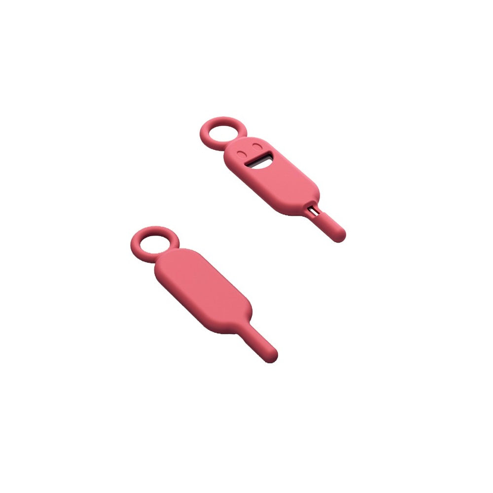 Aiguille SIM magenta avec porte-clés - Ouverture tiroir SIM