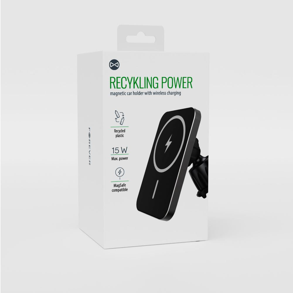 Support voiture avec chargement inductif Forever compatible MagSafe — 15W
