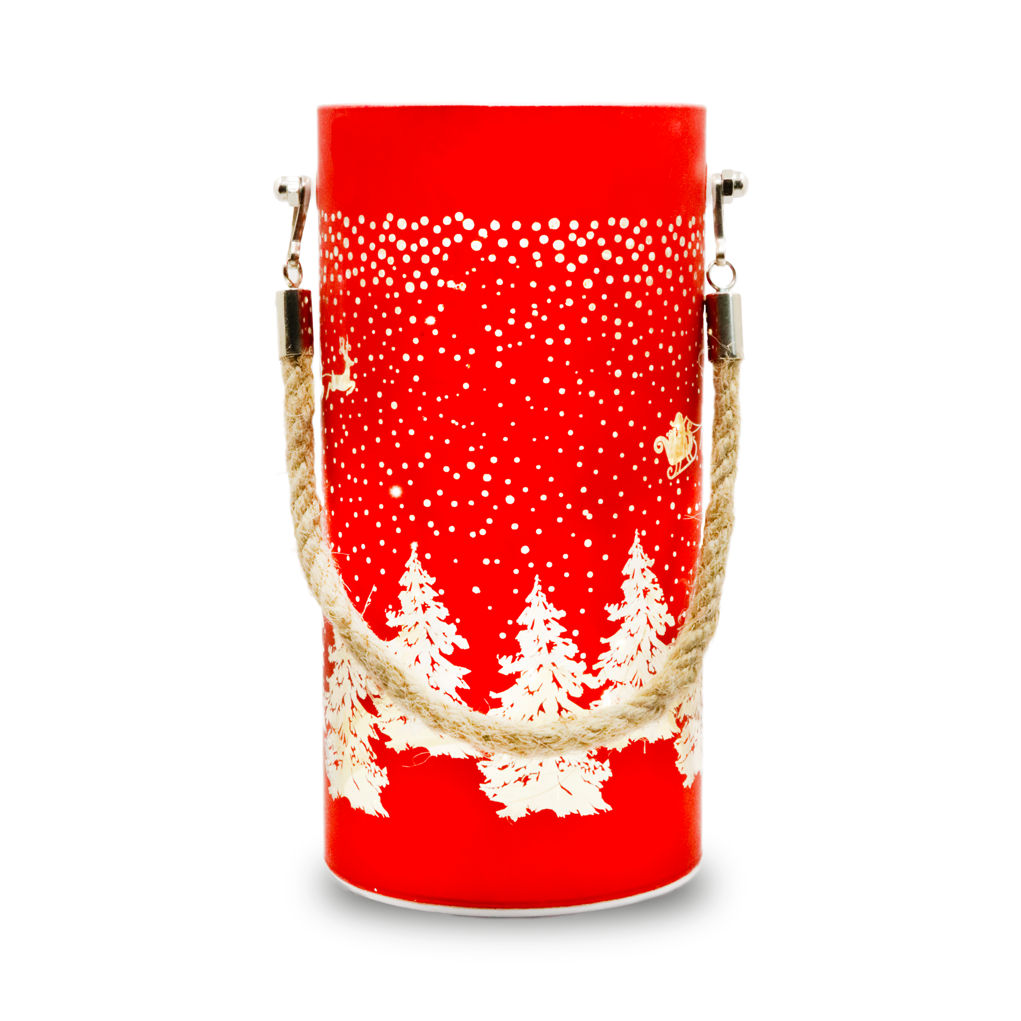 Ampoule LED Lanterne verre FCL-10 rouge-or Forever Light