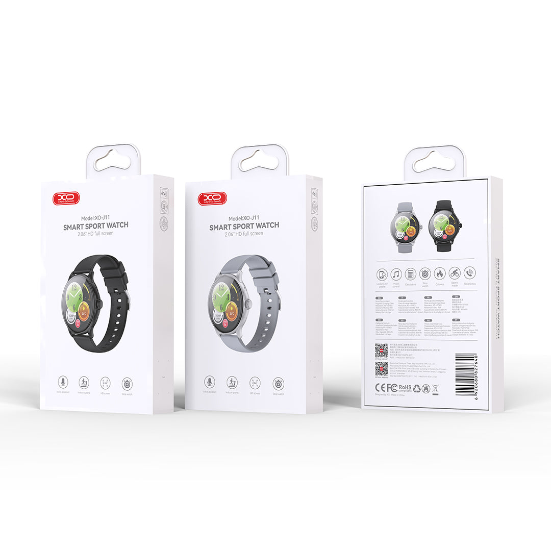 XO smartwatch J11 Amoled silver