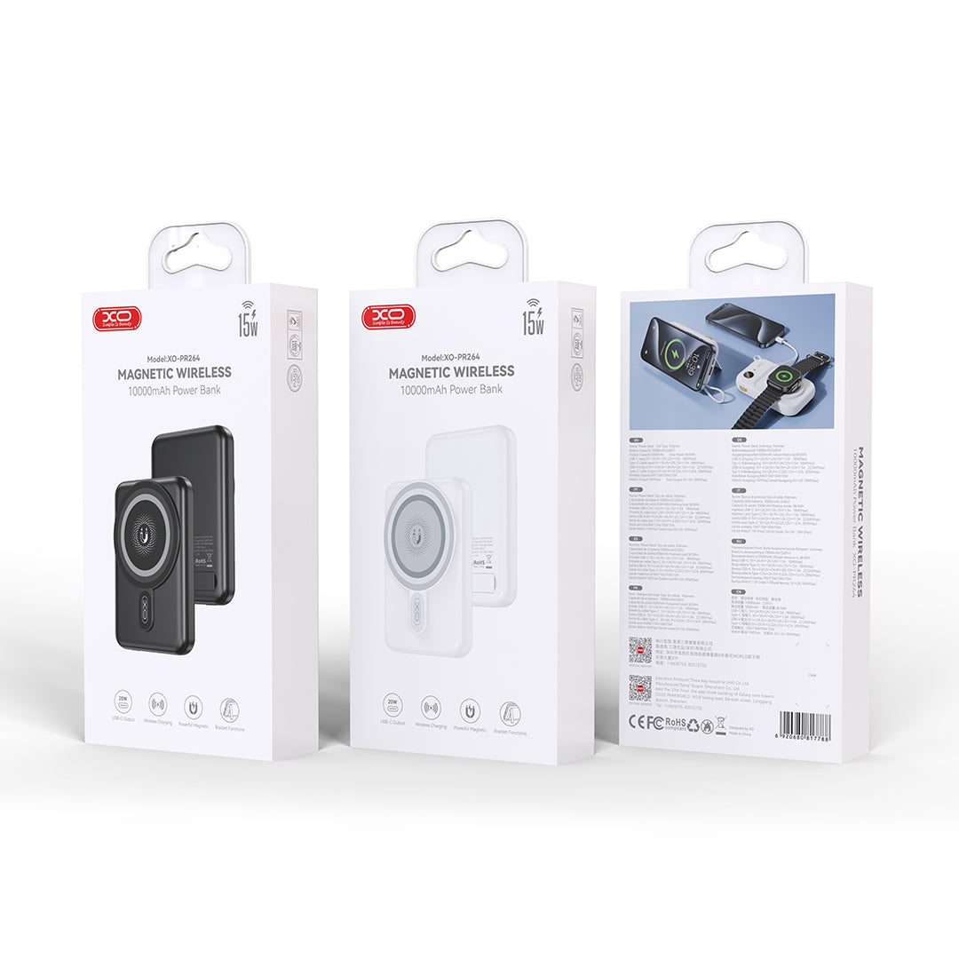 Chargeur XO PR264 banque puissance magnétique 10000mAh 20W MagSafe
