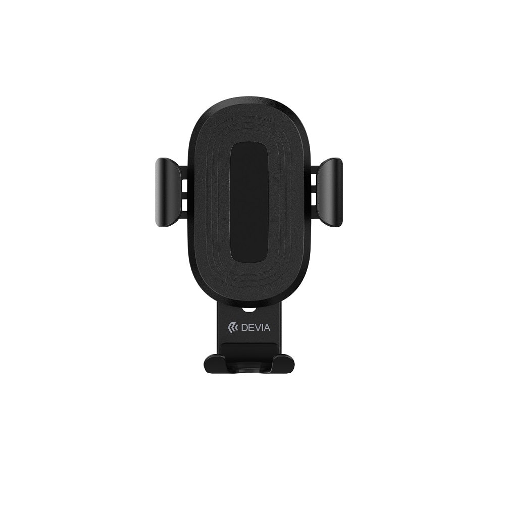 Support voiture Devia Gravity avec chargeur inductif sans fil 10W — fixation aération