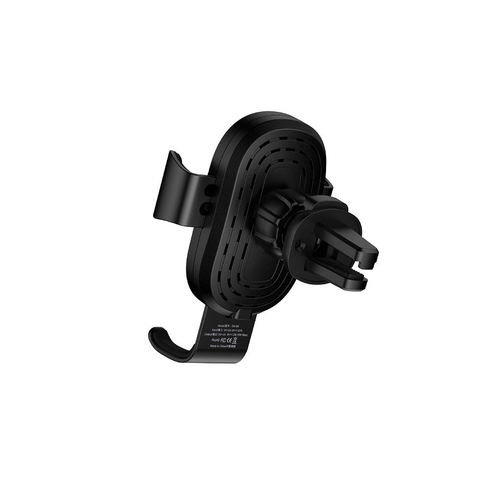 Support voiture Devia Gravity avec chargeur inductif sans fil 10W — fixation aération