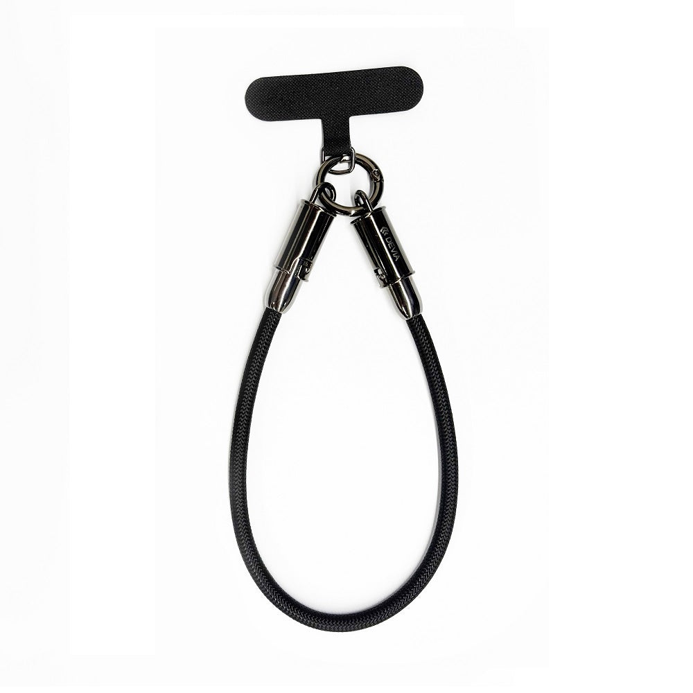 Câble Lanyard 2-en-1 USB-C/Lightning Devia PD 0,3m 27W noir