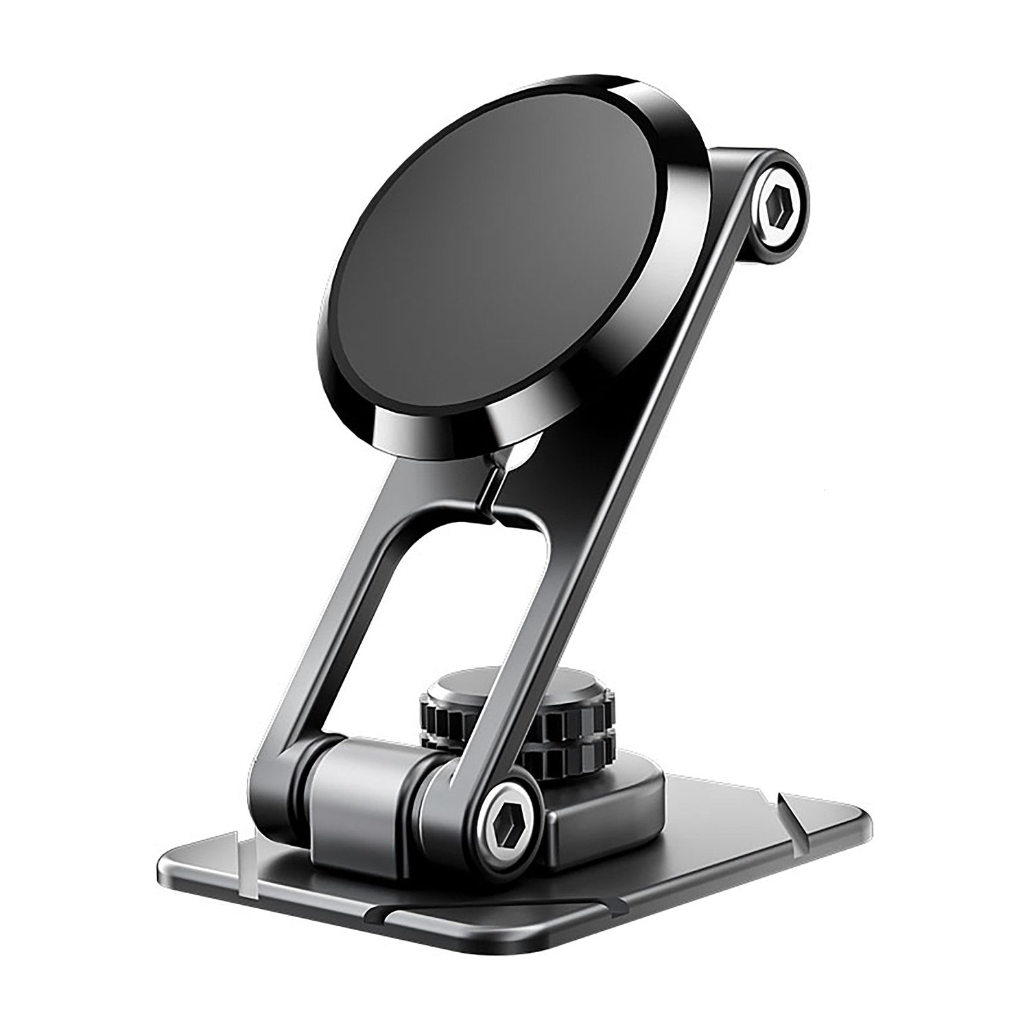 Setty magnetic car windshield holder round clear black QUSM-S-RC-01