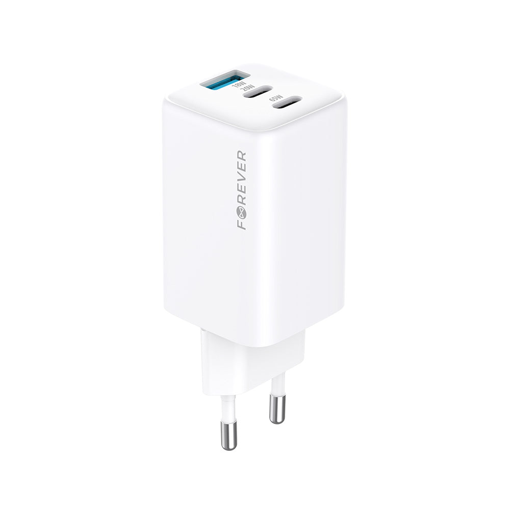 Chargeur Forever TC-08 65W — 2x USB-C + USB