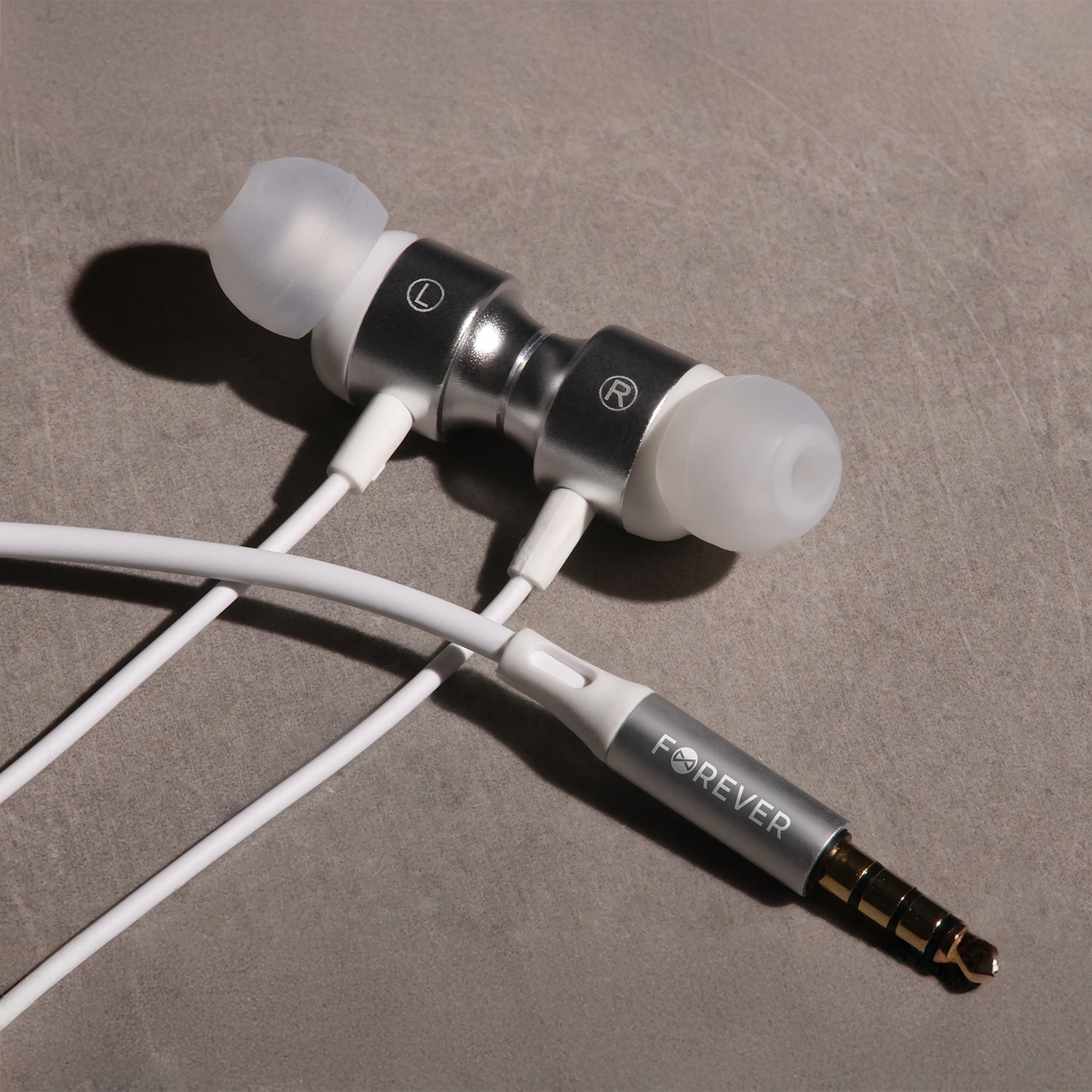 Écouteurs Forever EP-01 — Jack 3,5mm blanc