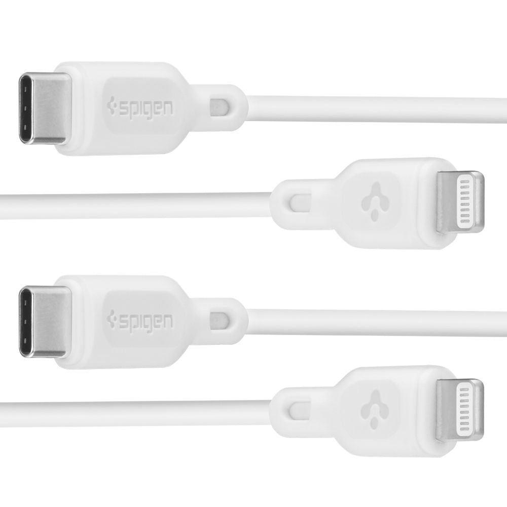Spigen DuraSync MFi Lightning Cable 2-Pack 100cm White