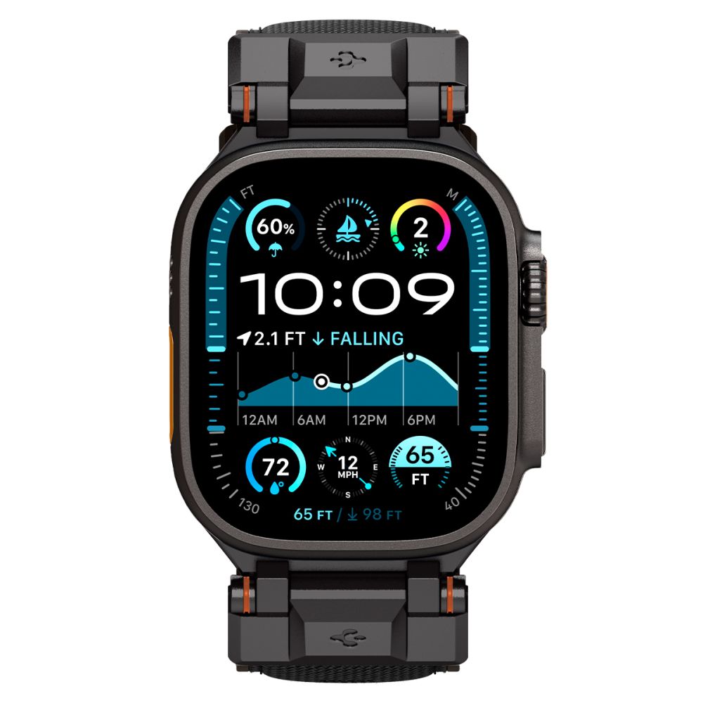 Spigen DuraPro Armor for Apple Watch 6 / 7 / 8 / 9 / 10 / SE / Ultra 1 / 2 (44 / 45 / 46 / 49mm) Black
