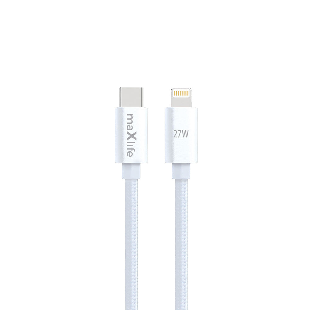 Maxlife MXUC-12 cable USB-C - Lightning 1,0 m 27W white