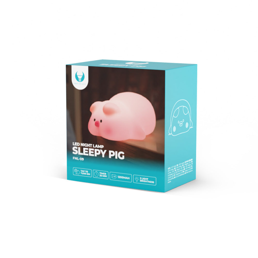 Lampe LED Veilleuse Cochon Endormi FNL-09 Forever Light