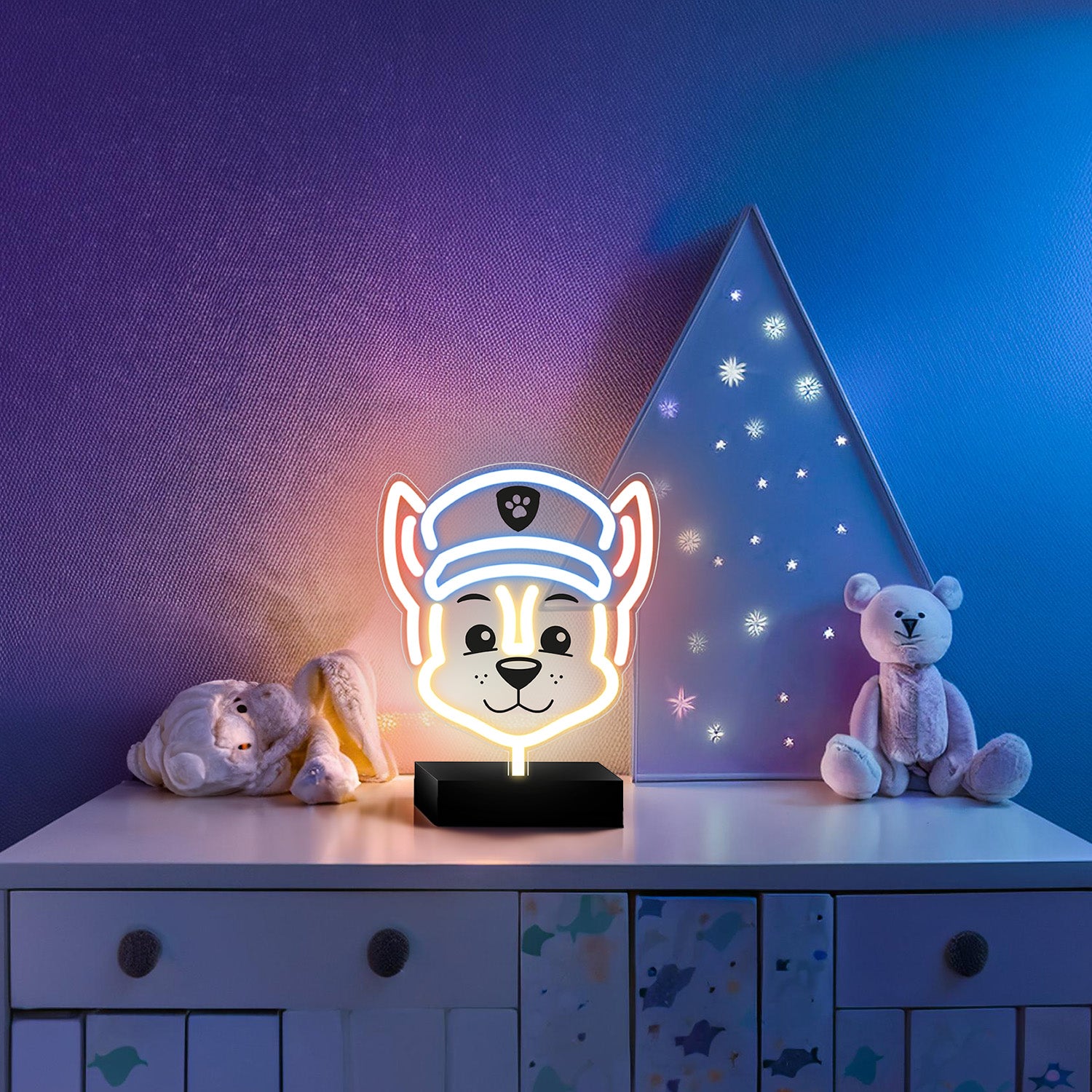 Néon LED sur pied Paw Patrol - Chase OW-120346