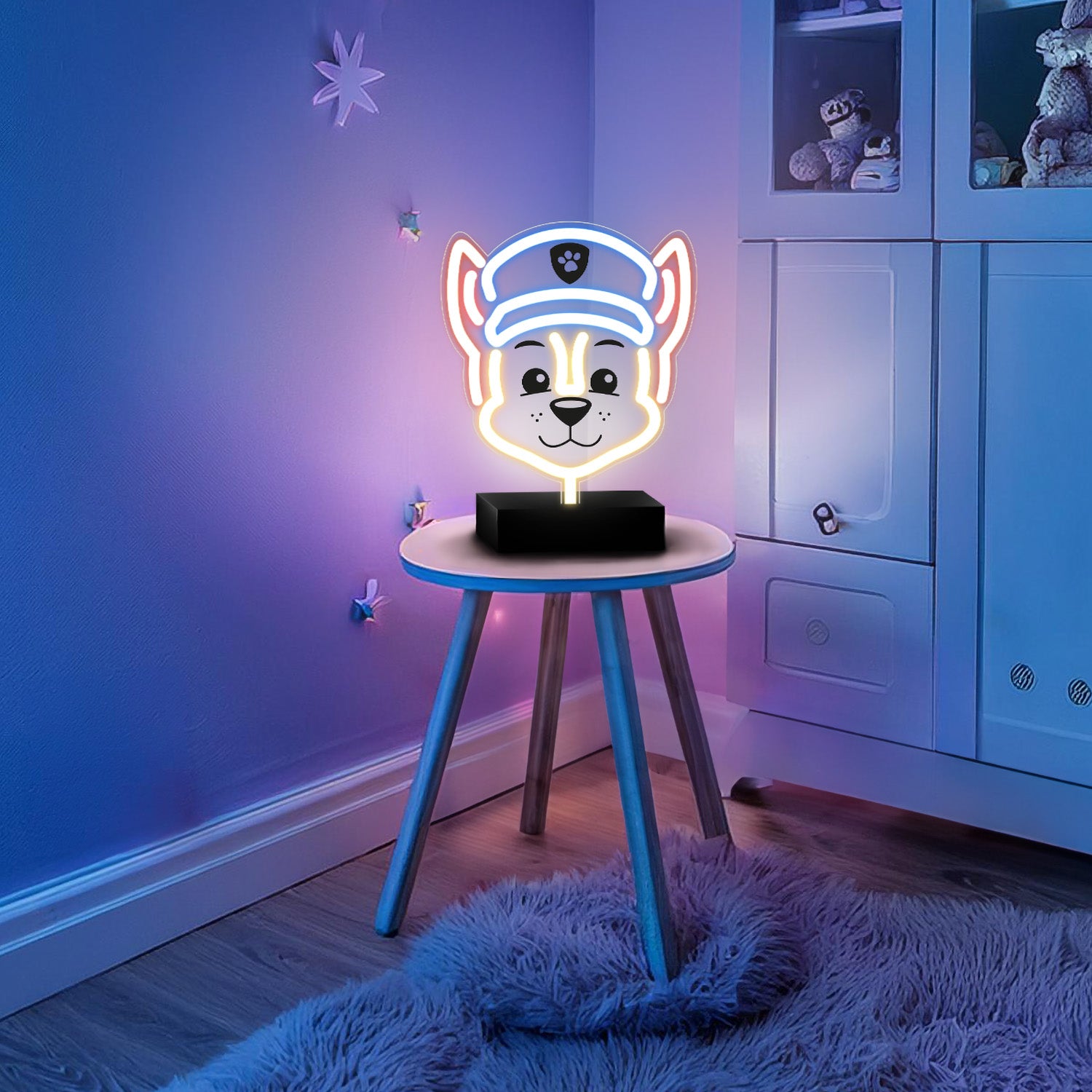 Néon LED sur pied Paw Patrol - Chase OW-120346