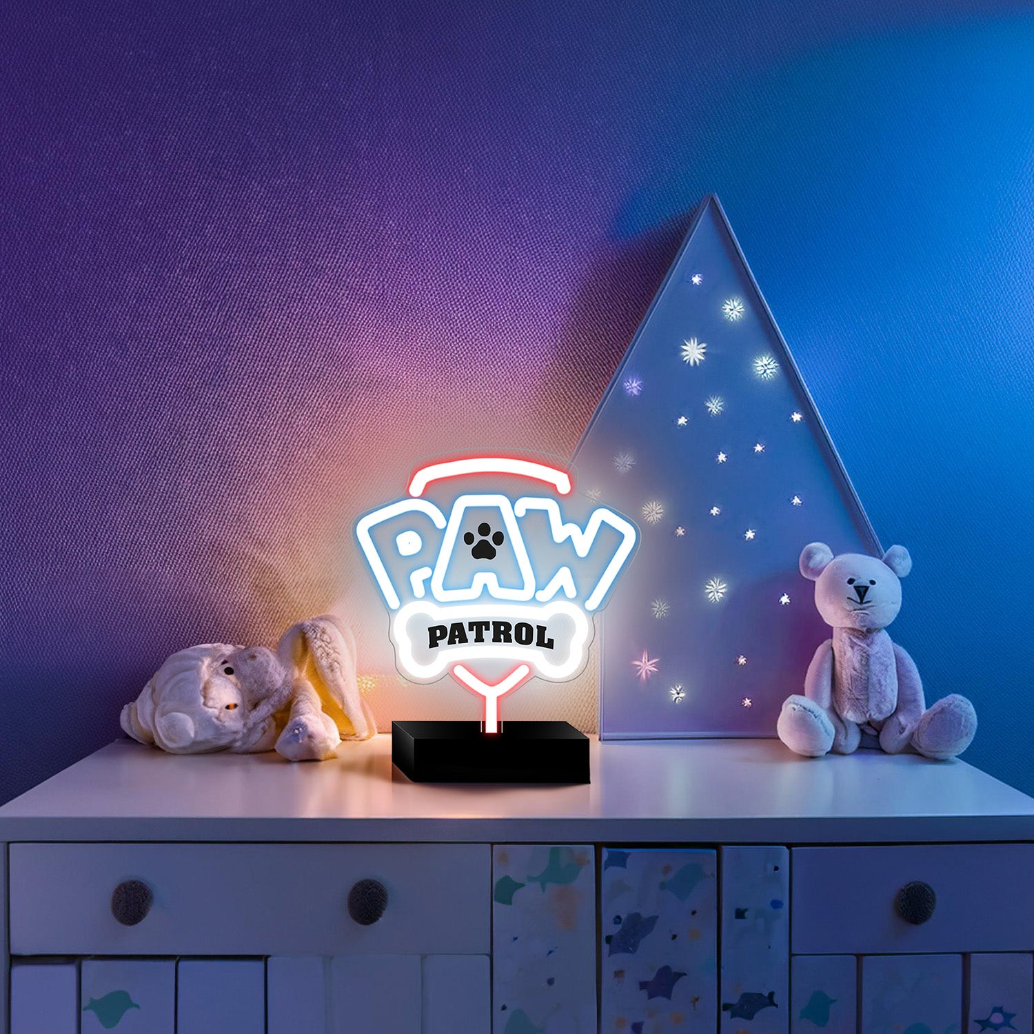 Néon LED sur socle Paw Patrol - Logo OW-120146