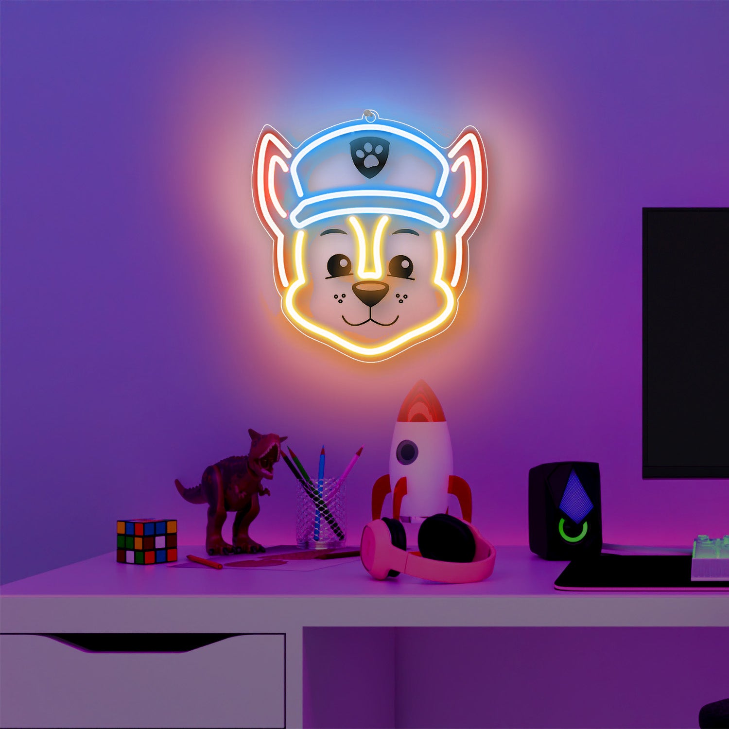 Néon LED Paw Patrol Chase sur plexiglas - OW-130346