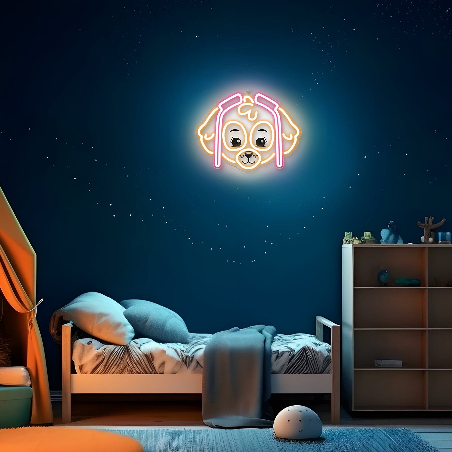 Néon LED Paw Patrol sur plexiglas - Skye OW-130546