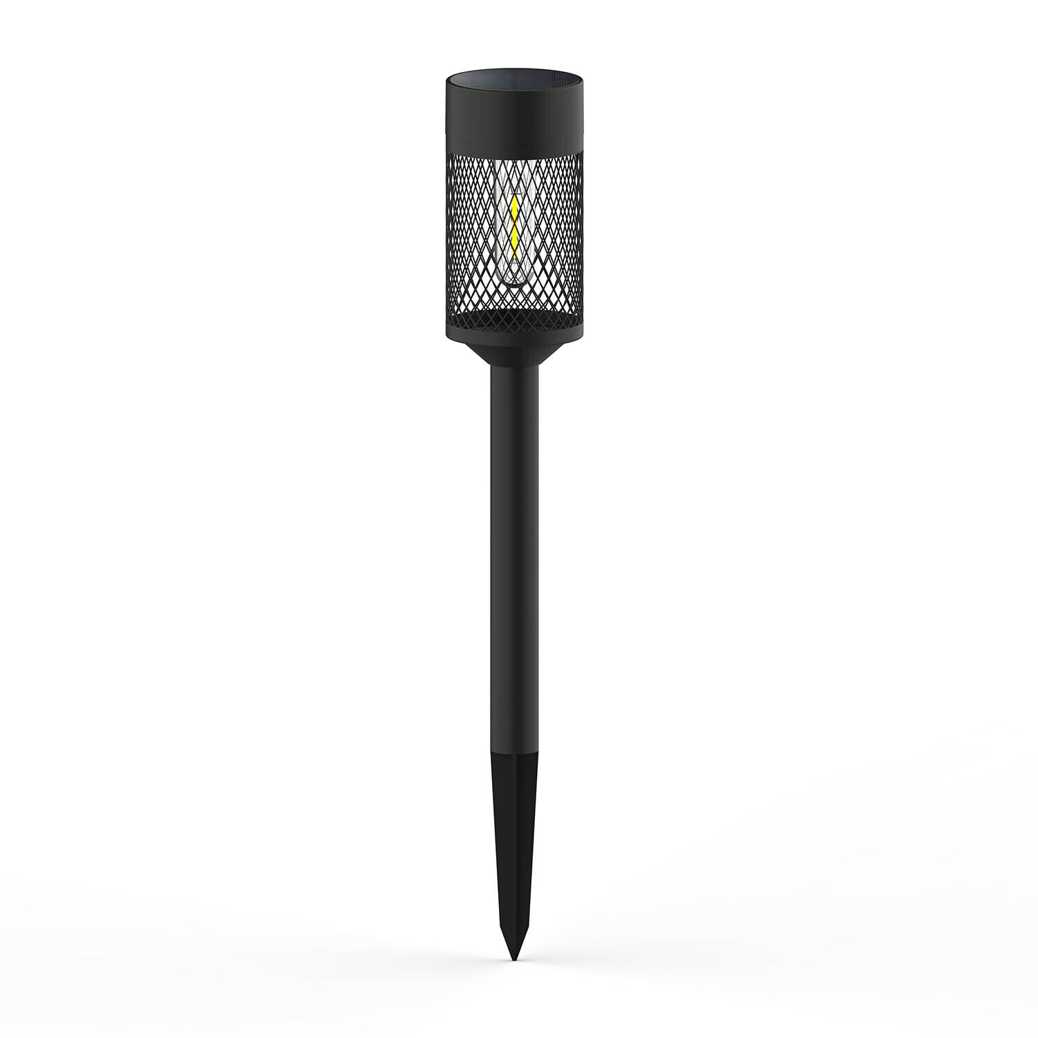Lampe LED solaire sur pied SUNARI FLS-15 noir acier