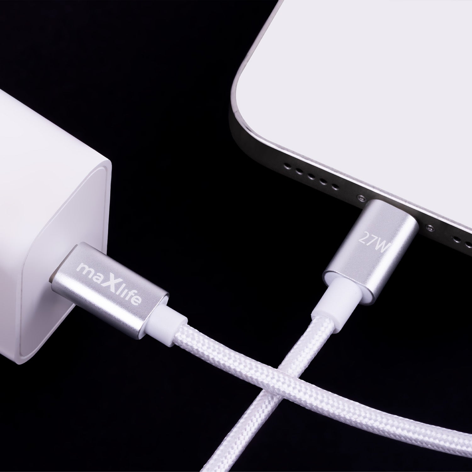 Câble USB-C Lightning Maxlife MXUC-12 — 2m 27W