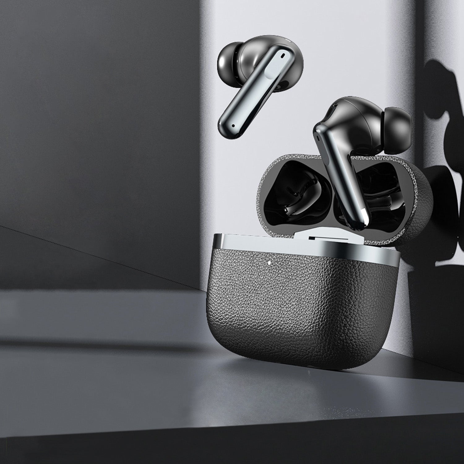 Écouteurs Devia TWS Ultra1 — Bluetooth ANC noir
