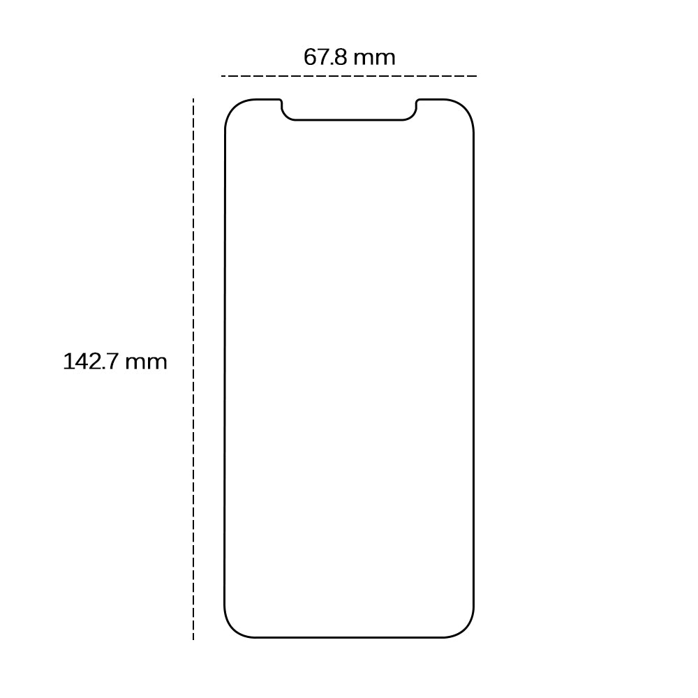 Tempered glass 2,5D for iPhone 13 / 13 Pro 6.1" / 14 / 16e / 17e 6,1"