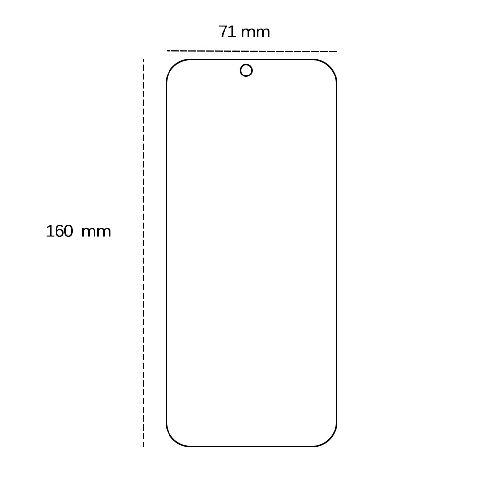 Tempered glass 2,5D for Honor X7B