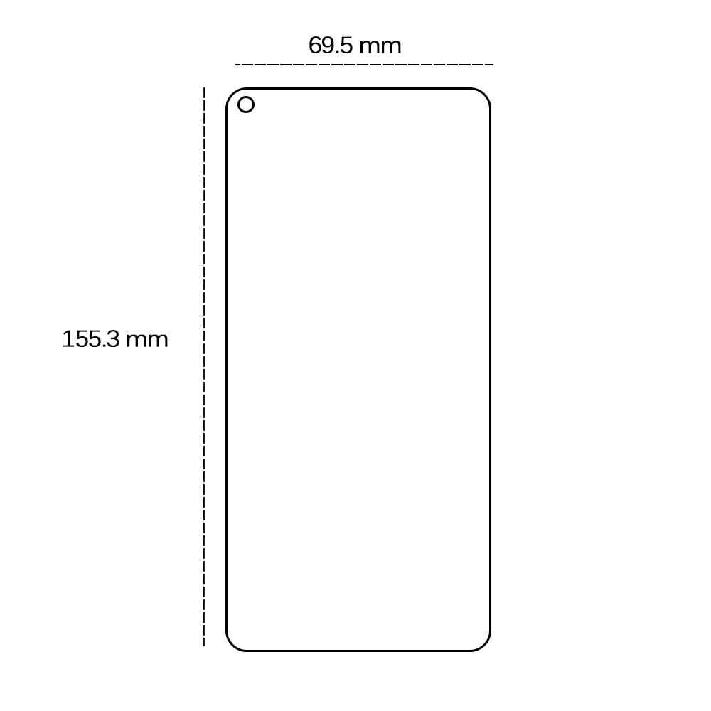 Tempered glass 2,5D for Oppo A54 5G / A74 5G / A93 5G