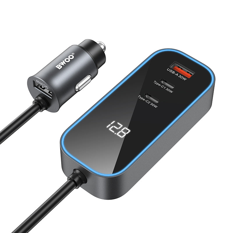 Chargeur voiture BWOO CC107 USB-C/USB-A 30W