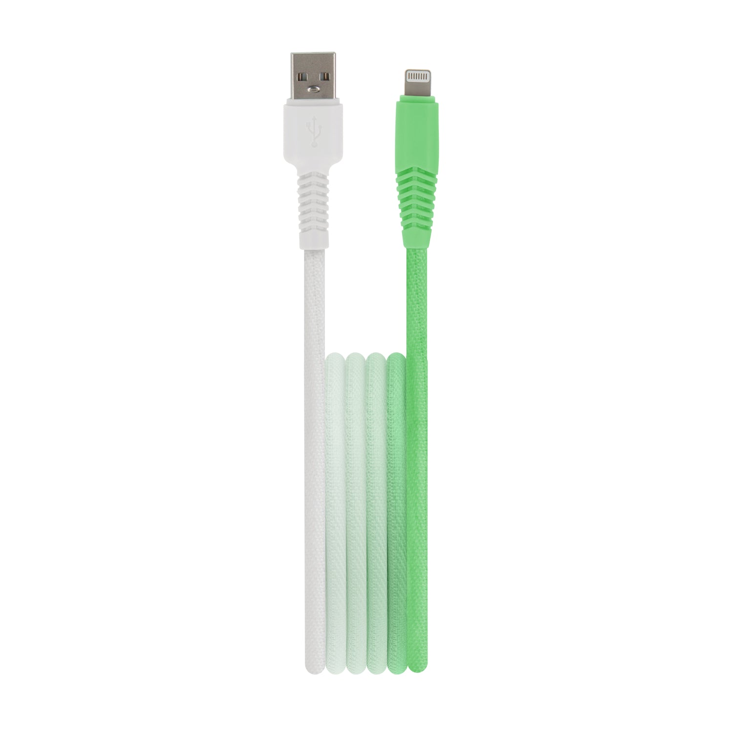 Setty cable USB - Lightning 1,5 m 2,4A KGA-L-1.52420 mint-white gradient