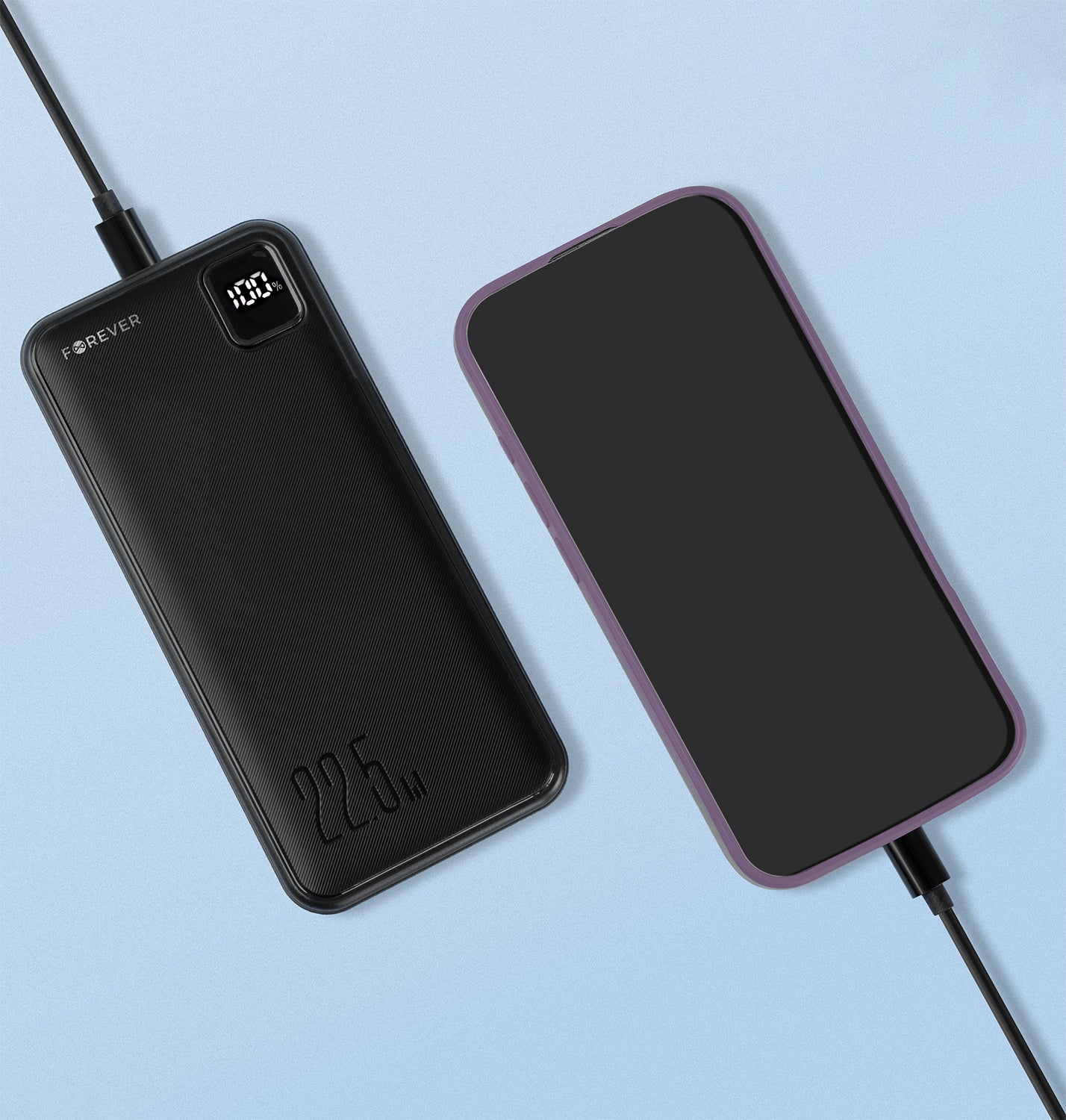 Chargeur Forever TB-300L PD QC 22,5W 20000 mAh noir