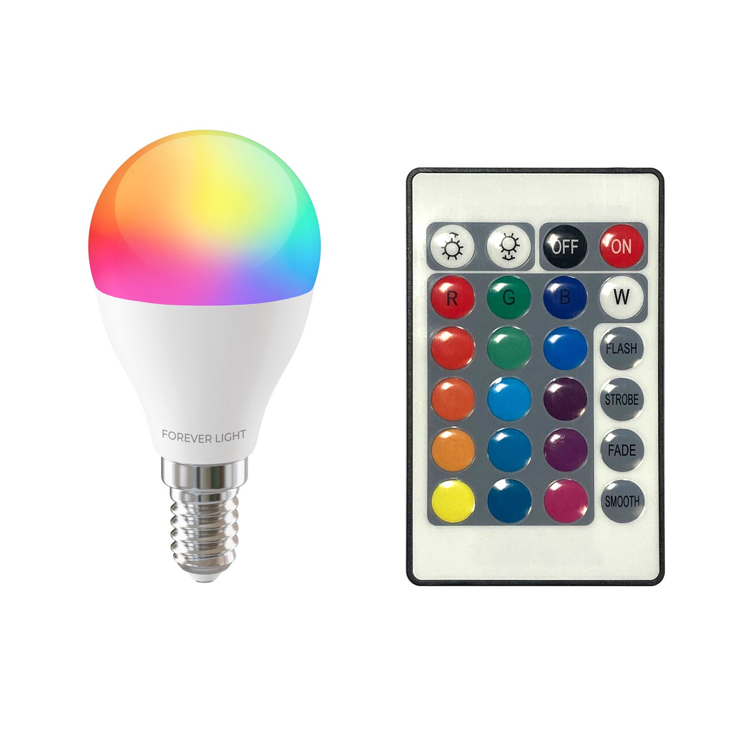 Ampoule LED RGB E14 G45 5W 500lm 4000K Forever Light