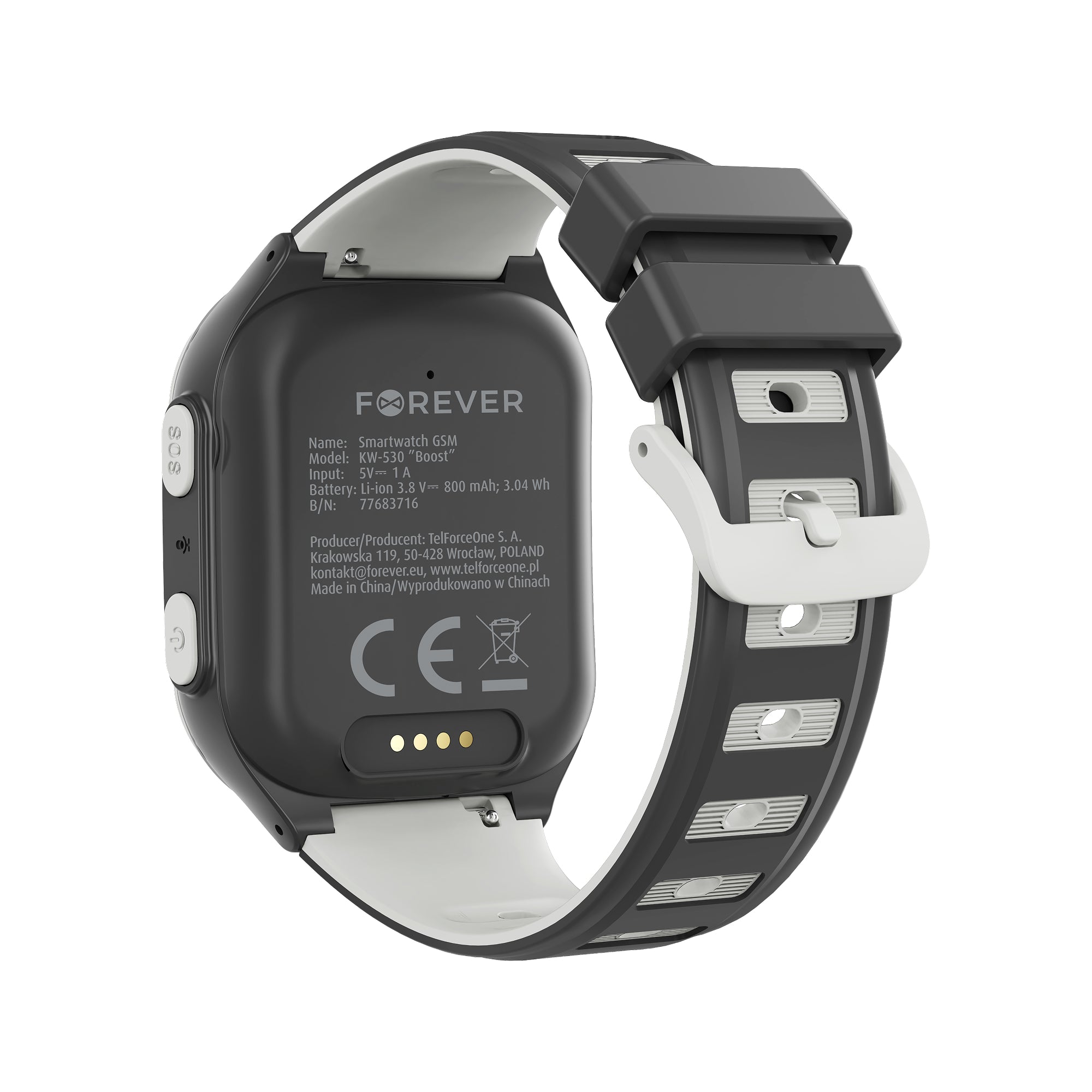 Montre connectée Forever BOOST KW-530 GPS WiFi 4G Kids Noir