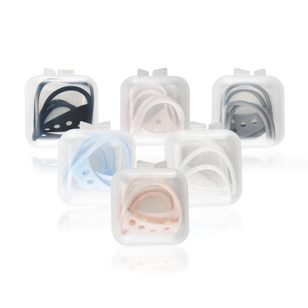 silicone cover to prevent falling out the headphones black