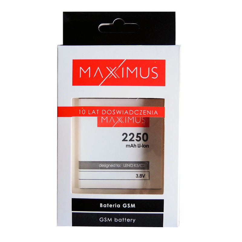 BATTERY MAXXIMUS LENOVO K5/C2/K5+ 2250mAh BL259