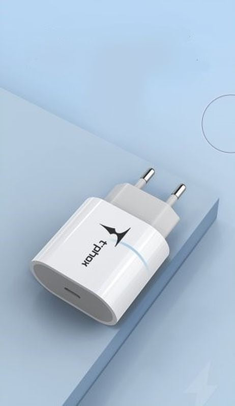 WALL CHARGER T-PHOX ISPEED 20W WHITE (EU PLUG)