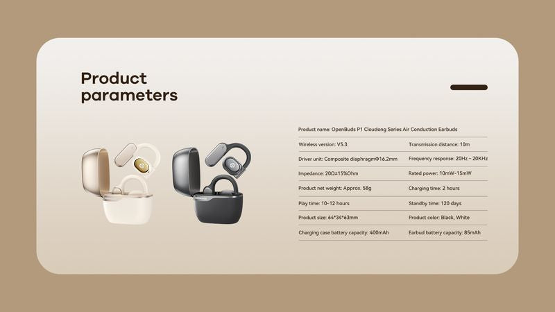 BLUETOOTH REMAX TWS P1 WHITE AIR CONDUCTION