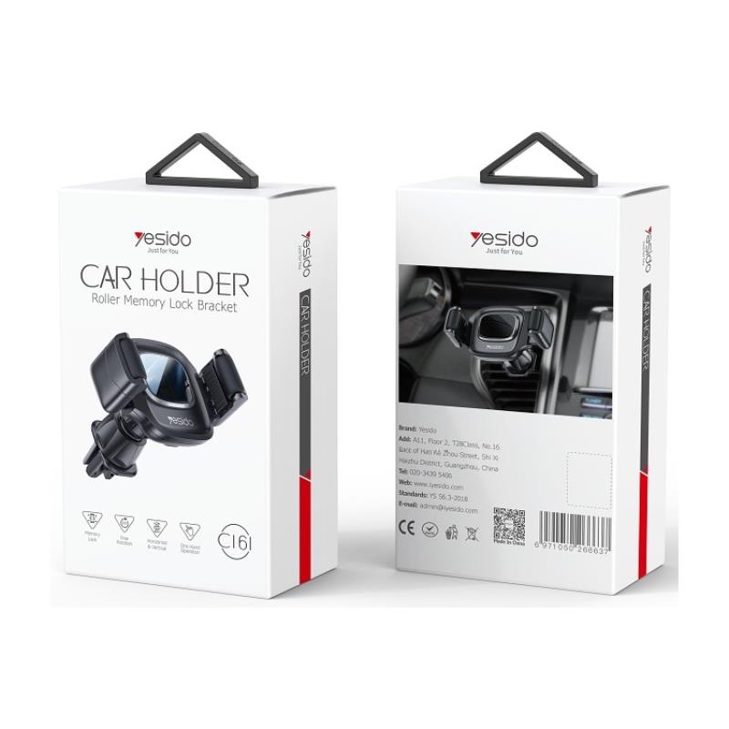 YESIDO CAR HOLDER C161 FOR VENT BLACK