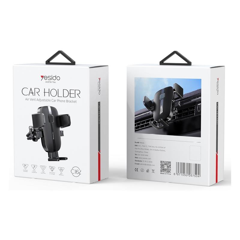 YESIDO CAR HOLDER C162 FOR VENT BLACK