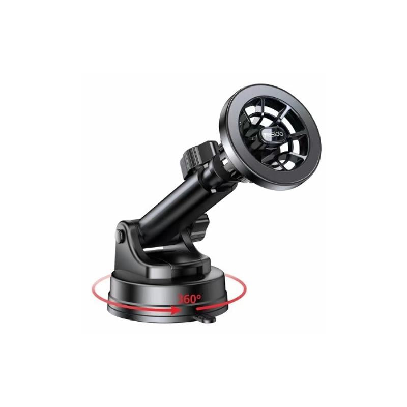 YESIDO MAGNETIC CAR HOLDER C158 (2IN1) MAGSAFE, BLACK
