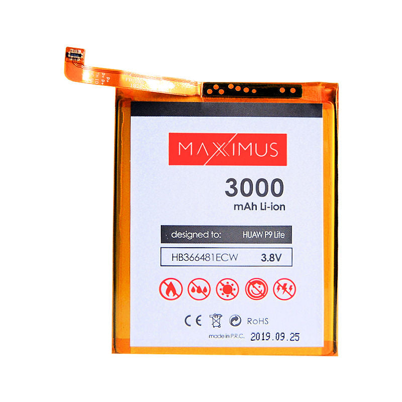 BATTERY MAXXIMUS HUAWEI P9 Lite 3000mAh HB366481ECW