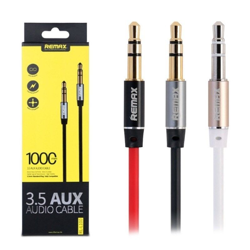 CABLE JACK-JACK 3,5mm 1M REMAX BLACK