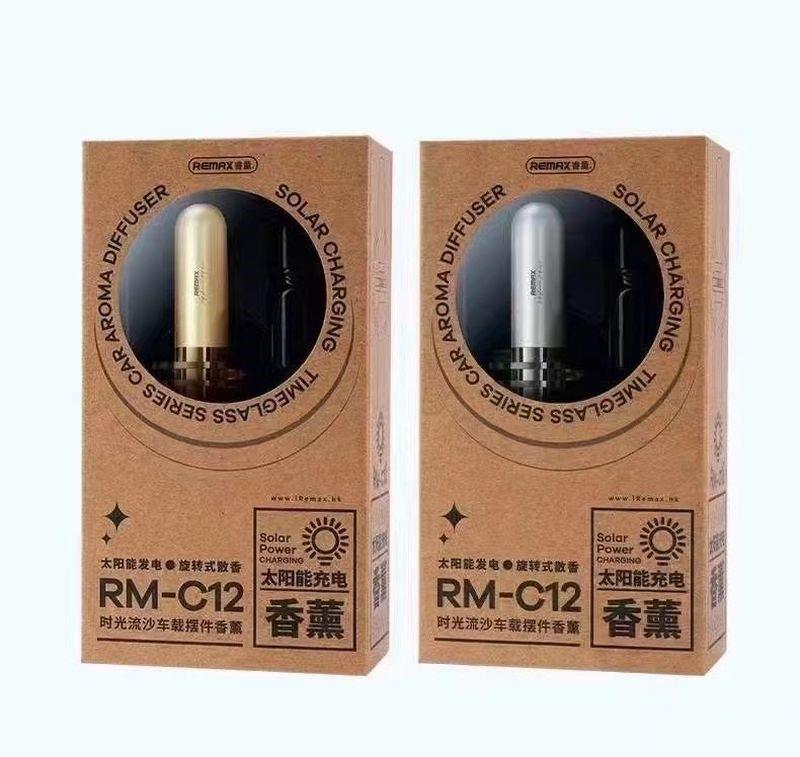 CAR AIR FRESHENER REMAX TIMEGLASS RM-C12 SILVER