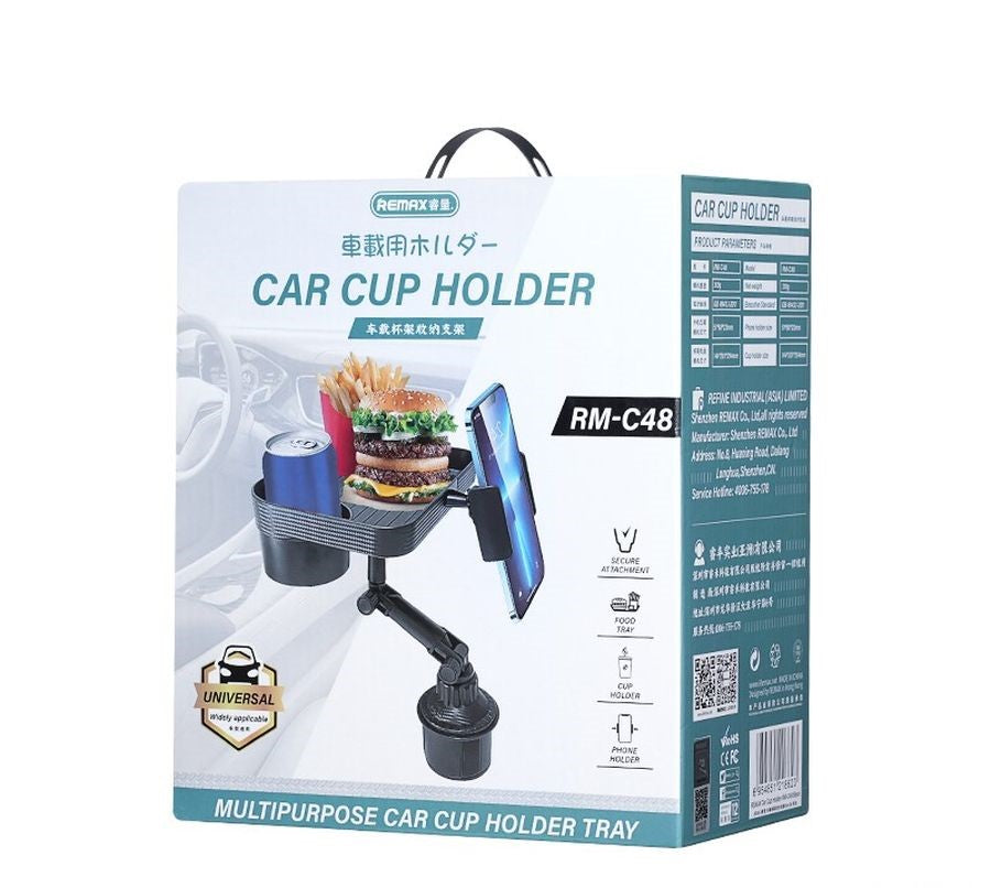 REMAX CAR HOLDER RM-C48 WITH CUP HOLDER BLACK